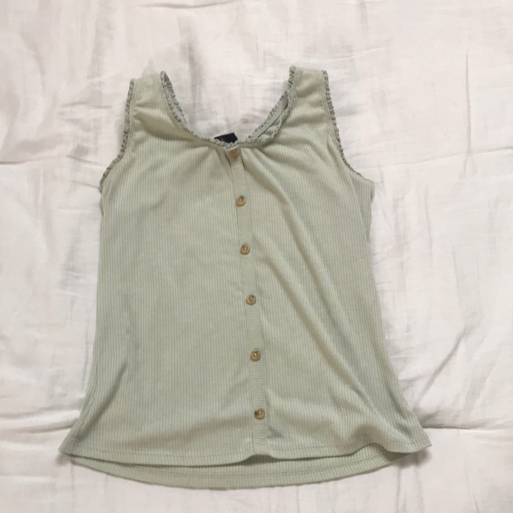 Emerald green tank top from target, art class